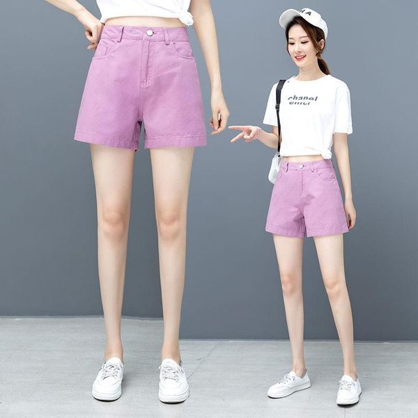 

women's shorts women 2021 summer fashion high waist wide-leg female loose casual ladies solid color thin m147, White;black