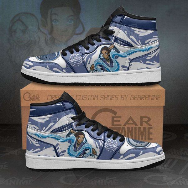 

customization katara sneakers custom avatar the last airbender anime shoes