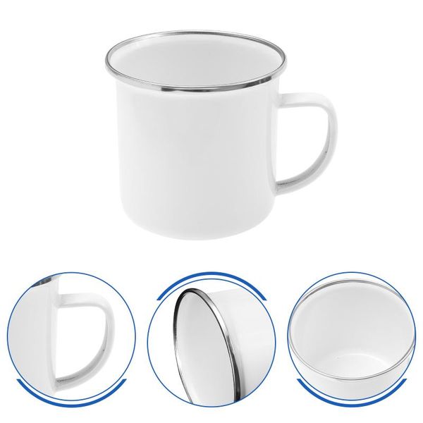 

mugs 1pc enamel mug vintage water storage cup drinking tea