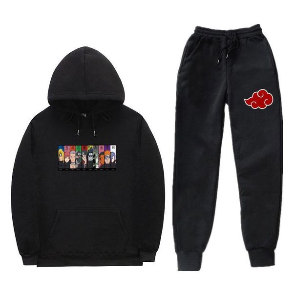 

men's hoodies & sweatshirts lucky red cloud+character head set printed hoodie fashion street outfit harajuku pullover sweatshirt for me, Black