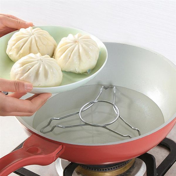 

3pcs steamer rack kitchen steaming tray bowl mats & pads