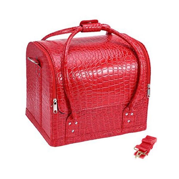 

fashion pu leather professional travel cosmetic case makeup bag bags & cases