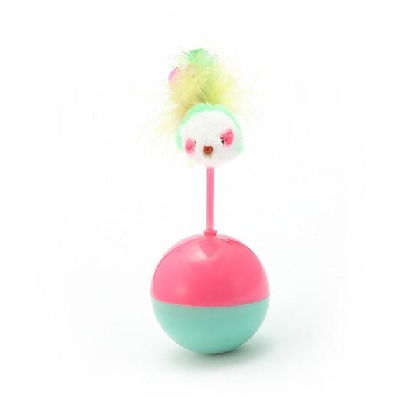 

cat toys interactive tumbler toy feather fluffy mouse crinkle balls