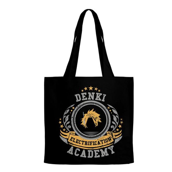 

backpack denki kaminari 3d merch hip hop handbags cloth canvas tote bag print shopping reusable shoulder shopper bags casual kawaii