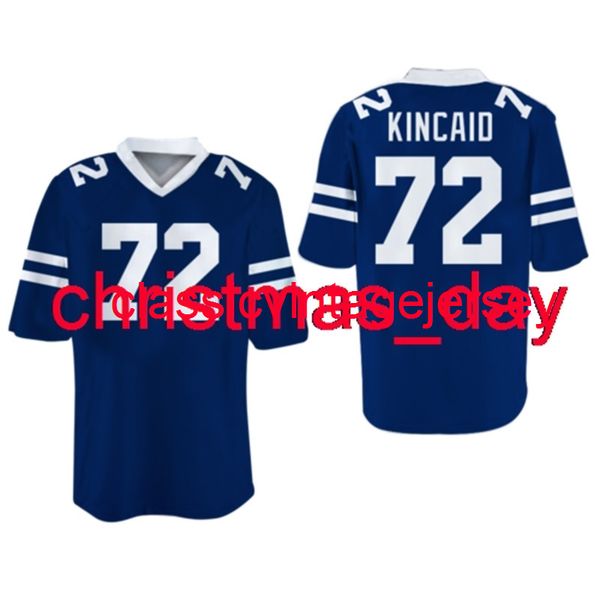 

stitched buford bubba kincaid 72 football jersey embroidery custom xs-5xl 6xl, Black