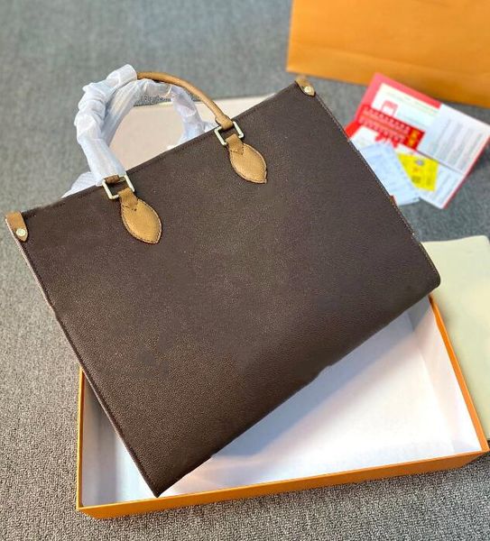 

m45320 gift box packaging luxurys designers bags classic totes womens print embossed flower handbags purses travel luggage bag shopping shou
