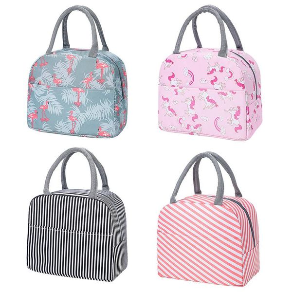 

storage bags fresh cooler waterproof nylon portable zipper thermal oxford lunch for women convenient box tote food