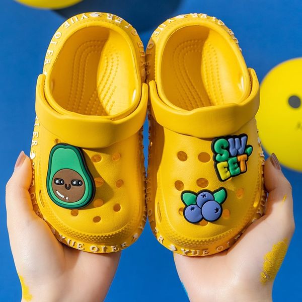 

2021 Boy Girl Beach Slippers Children Sandals Summer Cartoon Kids Shoes Resistance Breathable Antislip For Baby Indoor Outdoor, Blue