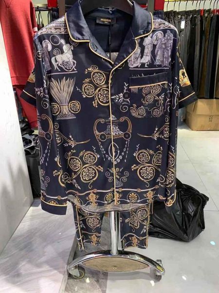 

men's tracksuits bk11296 fashion sets 2021 runway luxury european design party style clothing, Gray