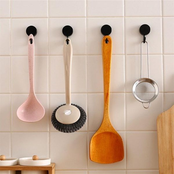 

hooks & rails 10/20pcs cute creative sticker hook punch wall seamless key placement classification hanger