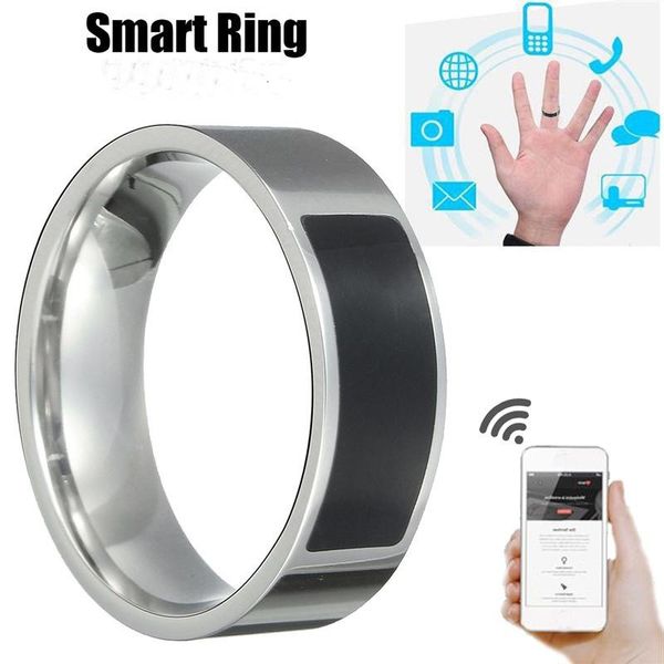 

designer rings classic digital fashion smart ring black waterproof for women men accessories control intelligent finger nfc adults gift, Golden;silver