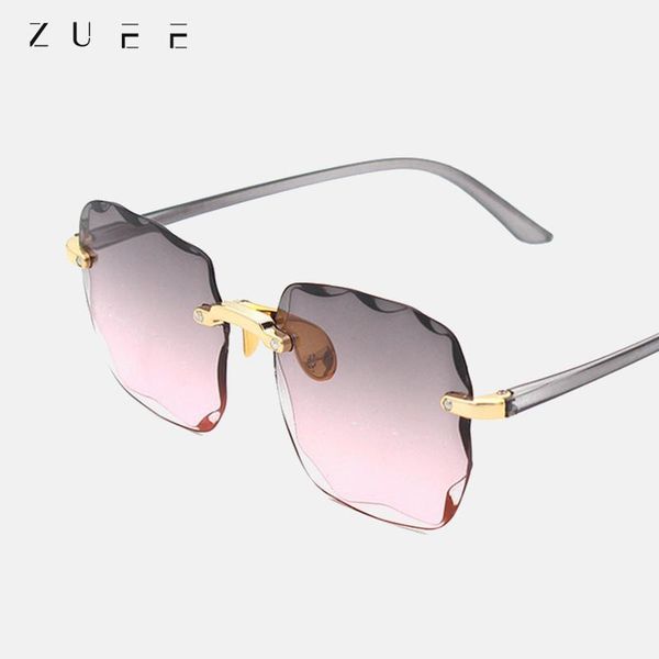 

sunglasses luxury fashion ladies frameless men shade uv400 outdoor, White;black