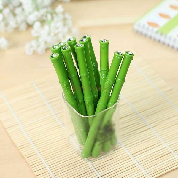 

gel pens school supplies 10pcs chinese style green bamboo shape pen black creative