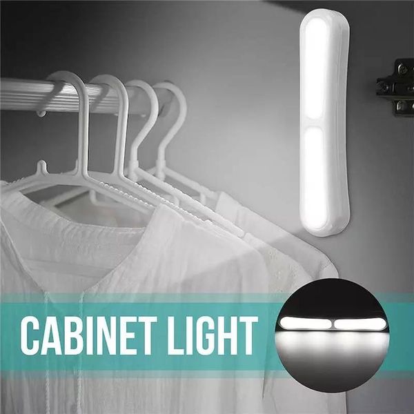

cabinet light 4 led battery powered night lamp portable hanging hand pressure for closet kitchen wall wardrobe stairs