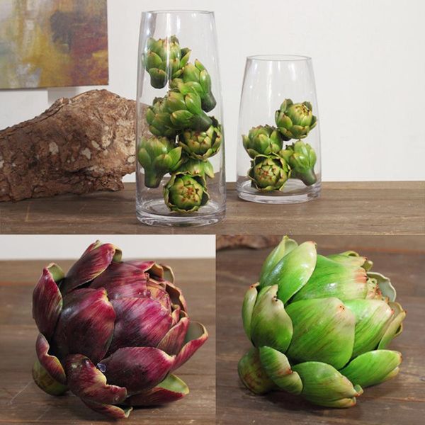 

decorative flowers & wreaths artificial succulents plastic flower pineapple head home decor craft wedding christmas decoration artichoke diy