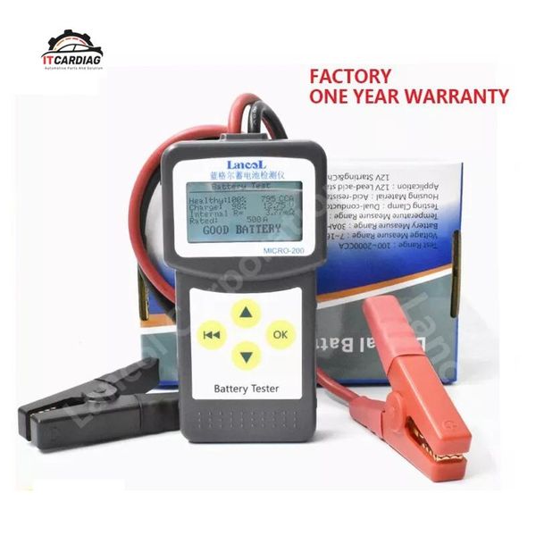 

digital car automotive battery tester micro200 diagnostics tools auto factory cca100-2000 diagnostic