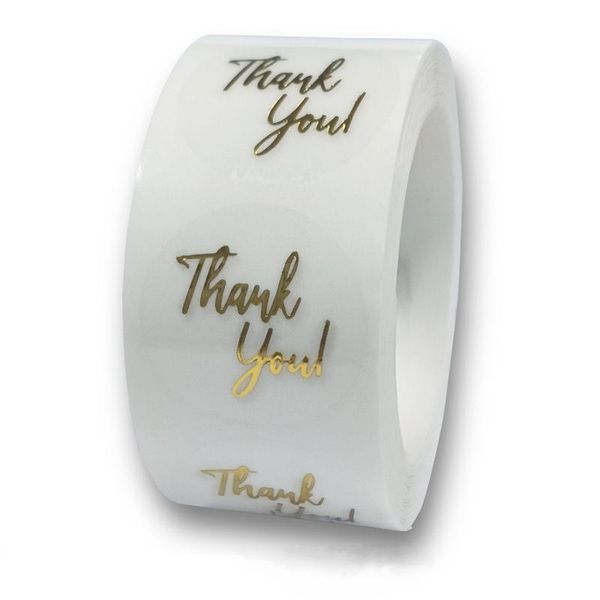 

jewelry pouches, bags 25mm transparent thank you stickers clear gold foil paper for wedding party decoration envelope sealing labels busines, Pink;blue