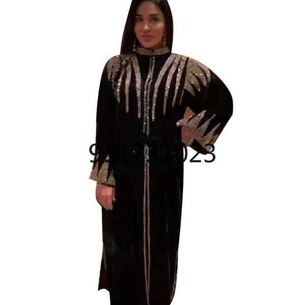 

ethnic clothing velvet angladesh muslim hijab abayas women dubai caftan robe plus size boubou woman jalabiya turkish dresses diamond gown is, Red