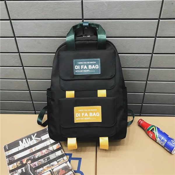 

backpack casual trend 2021 student schoolbag female high school high-capacity fashion super fire