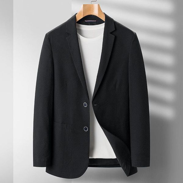 

men's suits & blazers spring male blazer luxury single breasted casual men slim fit dot thin man plus size 3xl, White;black