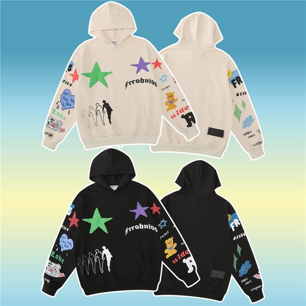 

men's hoodies & sweatshirts harajuku style, autumn 2021, Black