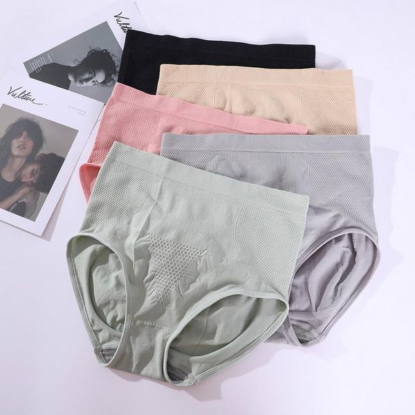 

women's panties cotton high waist underpants soft comfort girls briefs striped panty female underwear -3xl lingerie, Black;pink