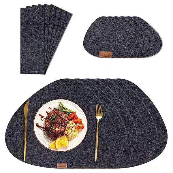 

mats & pads waterproof insulation placemat table with knife and fork bag