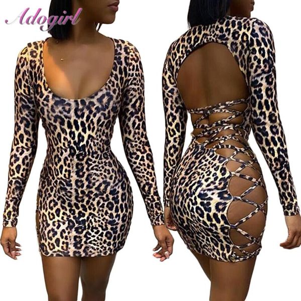 

casual dresses women leopard print dress, Black;gray