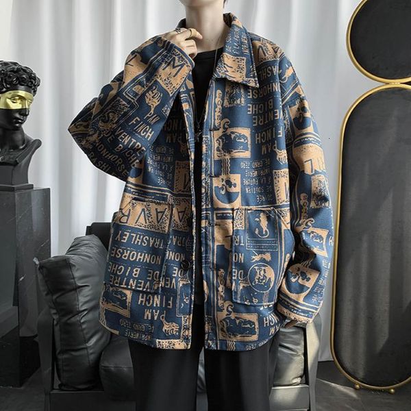 

men's jackets trench coat men jacket cardigan fashion loose streetwear casual autumn plus size erkekler ceket mens clothing di50jk sh7d, Black;brown