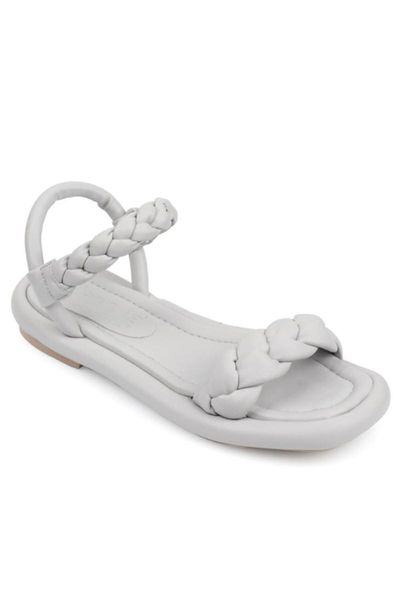 

sandals flat heels braided women 's, Black