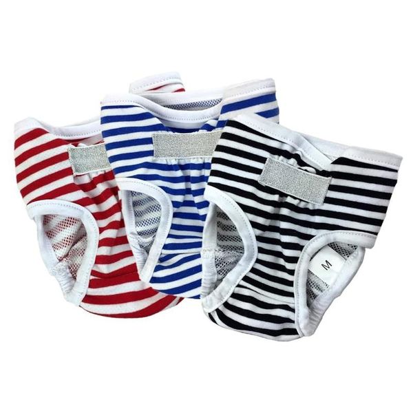 

dog apparel 3pcs s/xl/xxl diaper physiological pants sanitary washable female panties shorts underwear briefs for dogs
