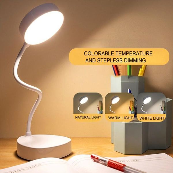 

table lamps led eye protection desk lamp usb rechargeable stepless dimming folding night light students learn to read small gift