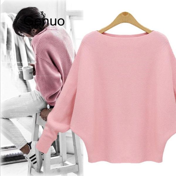 

women's sweaters thick knitted jumper autumn winter casual pullovers women long sleeve big loose sweater girls, White;black