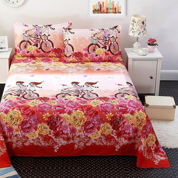 

sheets & sets bedding sheet cotton bedsheet home textile printing flat combed bed sheet+1/2 cover 74*48cm