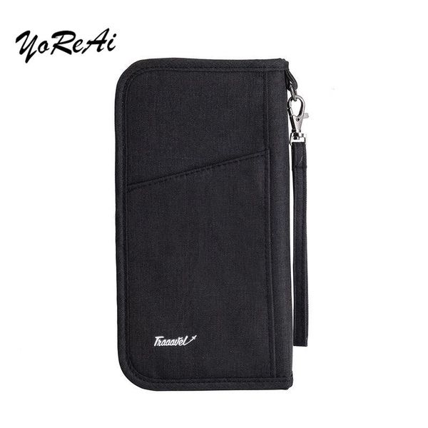 

wallets yoreai multi-function handbags card pack bag passport wallet phone package of documents certificate bags, Red;black