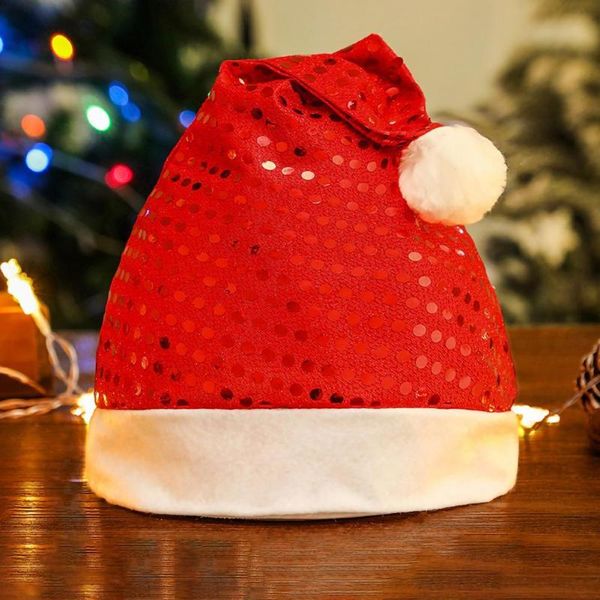 

party hats lightweight good thickened children xmas hat decor practical santa claus cap multi-purpose for festival