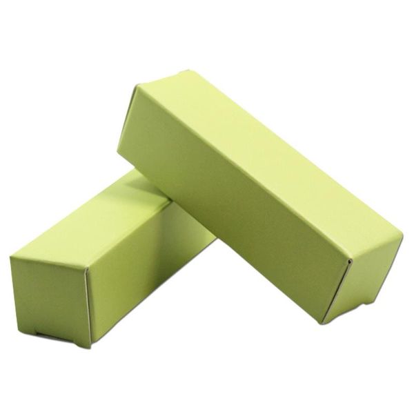

gift wrap 100pcs/lot light green small chocolate candies kraft paper packing box carton party crafts lipstick package paperboard