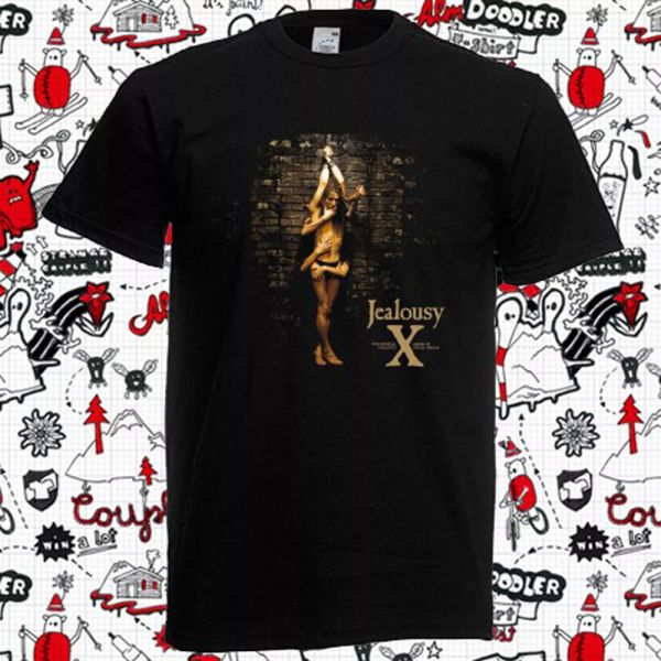 

x japan jealousy men's black t-shirt size s-3xl, White;black