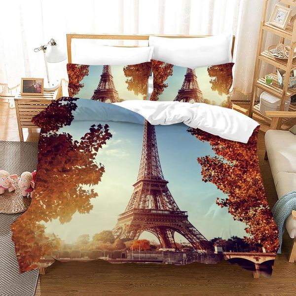 

bedding sets 3d set landmarks theme printed duvet cover single double king size easy clean for boys girls adults