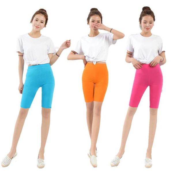 

women's leggings plus size 2xl- 5xl 6xl 7xl women summer thin high elastic knee-length bamboo fibre legging black white 8colors