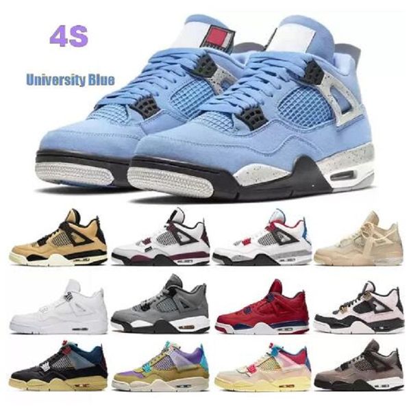 

2022 jumpman 4 og 4s shimmer diy mens basketball shoes wild things university blue desert moss taupe haze white oreo sail men women sneakers