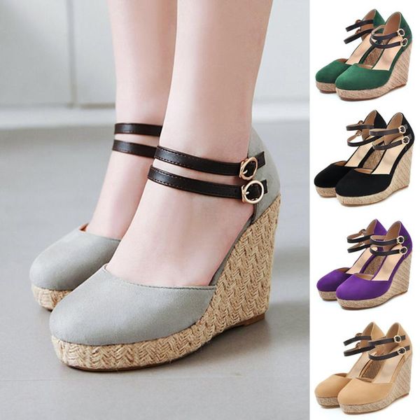 

sandals fashion pure color breathable round-toed light slippers women shoes, Black