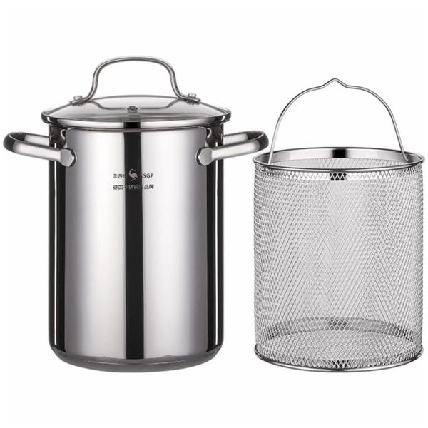 

pans 1 set of tempura frying pot japanese style deep fryer pan kitchen supply