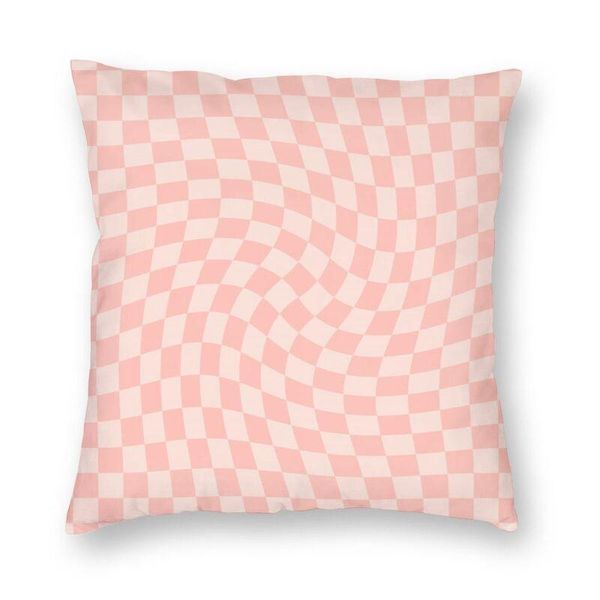 

cushion/decorative pillow nordic pink twist check cushion covers sofa home decor plaid tartan geometric square throw cover 40x40cm