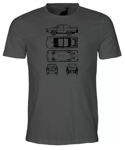 

unofficial blueprint of amphicar mens t shirt classic car 1963 quandt motor, White;black