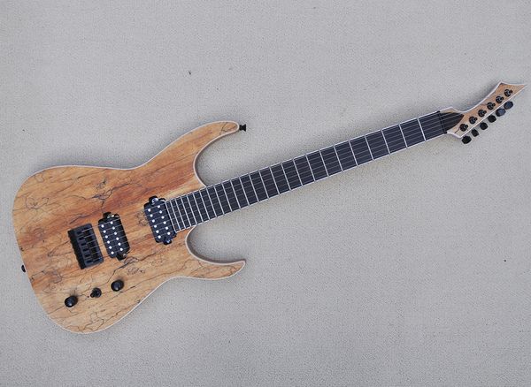 

factory outlet-6 strings electric guitar with spalted maple veneer,rosewood fretboard,24 frets,customized color/logo available