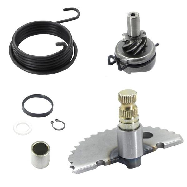 

motorcycle fuel system kick start shaft gear 55mm with idle for gy6 49cc 50cc 139qmb 139qma chinese scooter moped atv (21t+7t) accessories
