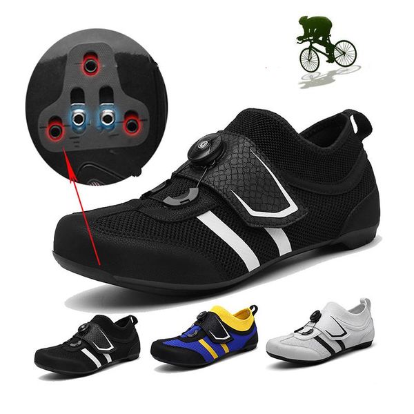 

mtb cycling shoes men sapatilha ciclismo outdoor sports self-locking mountain bike sneakers road racing bicycle hombre footwear, Black