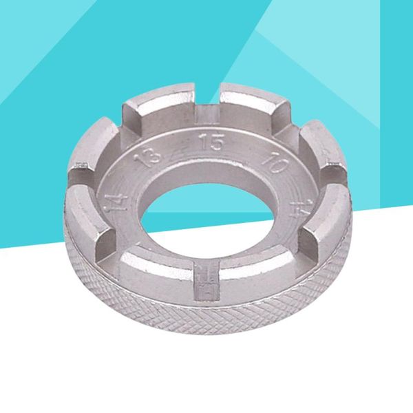 

tools bike mini repair tool spoke wrench key wheel rim spanner (silver)