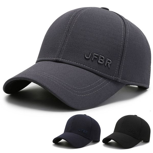

autumn winter middle-aged old men's cotton windproof and cold proof cap with velvet thickened baseball warm hat, Blue;gray
